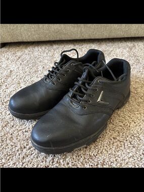 Men’s Callaway Black Xtra Traction Golf Shoes Spikes M152-02 Lateral Traction 10